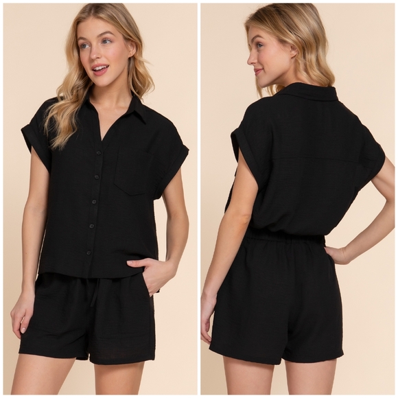 Emerald Green 2-Piece Shorts Set - Picture 7 of 9